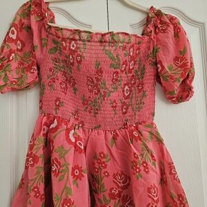 Floral print tiered Midi Dress